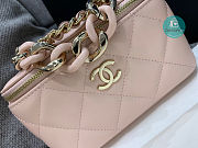Chanel  Vanity Big Chain Cosmetic Case Pink 18cm - 4