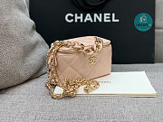 Chanel  Vanity Big Chain Cosmetic Case Pink 18cm - 2
