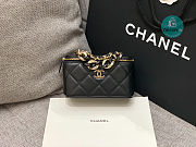 Chanel Vanity Big Chain Cosmetic Case Black 18cm - 1