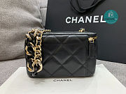 Chanel Vanity Big Chain Cosmetic Case Black 18cm - 3