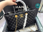 Chanel Coco Handle Shopping Tote Caviar In Black 36×38×16 cm - 3