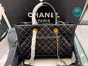 Chanel Coco Handle Shopping Tote Caviar In Black 36×38×16 cm - 4