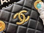 Chanel Coco Handle Shopping Tote Caviar In Black 36×38×16 cm - 6