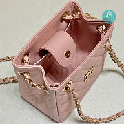 Chanel 22S Mini Bucket Bag In Light Pink Caviar 16x15x10cm - 3