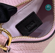 Fendi Fendigraphy Mini Pale pink Python Leather Bag 16.5x14x5CM - 6