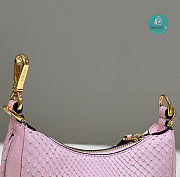 Fendi Fendigraphy Mini Pale pink Python Leather Bag 16.5x14x5CM - 5