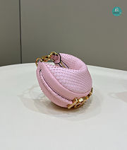 Fendi Fendigraphy Mini Pale pink Python Leather Bag 16.5x14x5CM - 4