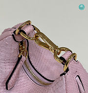 Fendi Fendigraphy Mini Pale pink Python Leather Bag 16.5x14x5CM - 2