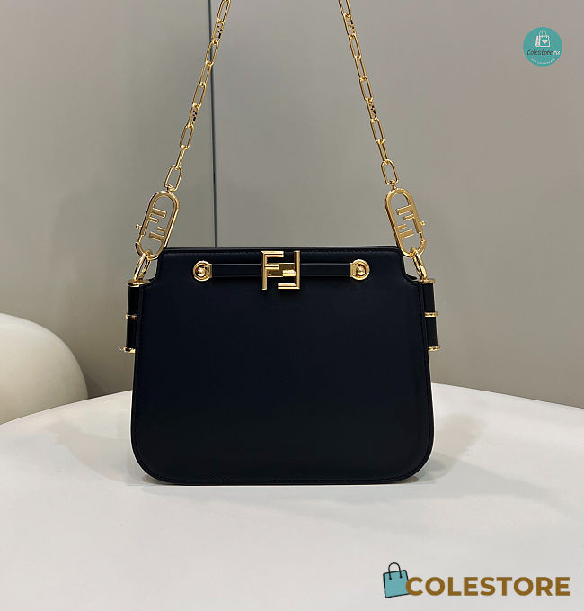 Fendi Touch Black leather bag 26.5x10x19cm - 1