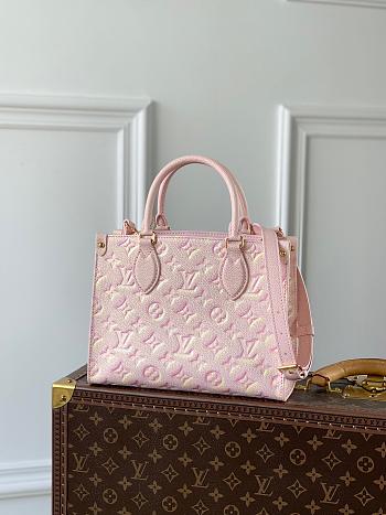 Louis Vuiiton OnTheGo PM Monogram Empreinte leather Light Pink 25 x 19 x 11.5 cm  