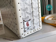 Maison Goyard Grand Hôtel Trunk Bag In White 24.5x7.5x17cm  - 5