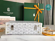 Maison Goyard Grand Hôtel Trunk Bag In White 24.5x7.5x17cm  - 4