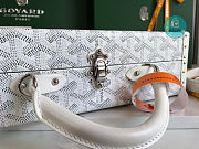 Maison Goyard Grand Hôtel Trunk Bag In White 24.5x7.5x17cm  - 2