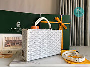 Maison Goyard Grand Hôtel Trunk Bag In White 24.5x7.5x17cm  - 3