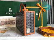 Maison Goyard Grand Hôtel Trunk Bag In Brown 24.5x7.5x17cm  - 2