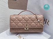 Lady Dior Top Handle Clutch Rose des Vents Cannage Lambskin 21 x 11.5 x 4.5 cm - 4