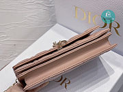 Lady Dior Top Handle Clutch Rose des Vents Cannage Lambskin 21 x 11.5 x 4.5 cm - 2