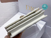 Lady Dior Top Handle Clutch White des Vents Cannage Lambskin 21 x 11.5 x 4.5 cm - 4