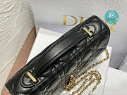 Lady Dior Top Handle Clutch Black des Vents Cannage Lambskin 21 x 11.5 x 4.5 cm - 3
