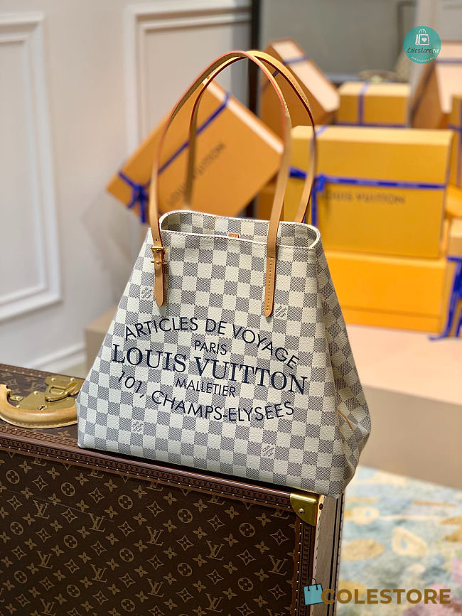 Louis Vuitton Hippo MM Tote Bag Shoulder Bag Damier Azur 31 x 28 x 15 cm - 1
