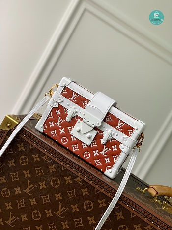 Louis Vuitton Petite Malle Monogram embossed Lambskin 20x12.5x6cm