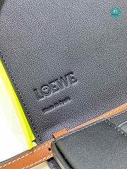 Loewe X Smiley Heel Leather Pouch Shoulder Bag In Neon 17.5x15x4.5cm - 6