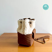 Saint Laurent Mini Joe Suede & Shearling Bag 18x14x11cm - 5