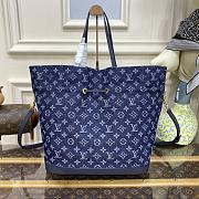 Louis Vuitton Noefull Shoulder Bag MM Blue Denim 31x31x21 cm - 3