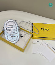 Fedi O’Lock Mini Camera Case Silver Laminated Leather 22×1×13.5cm - 2