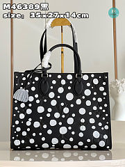Louis Vuitton x Yayoi Kusama Onthego MM In Black 35x27x14cm  - 1