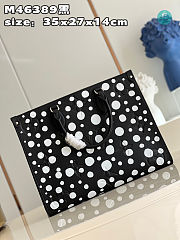 Louis Vuitton x Yayoi Kusama Onthego MM In Black 35x27x14cm  - 4