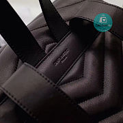 YSL Black Lou Lou Matelassé Leather Backpack 30x30x14cm - 3