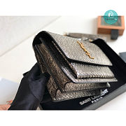 YSL SUNSET Medium Snakeskin pattern Bag  22x16x9cm - 6