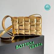 Bottega Veneta Women's Metallic Padded Cassette Gold Bag 26cmx18cmx8cm - 1