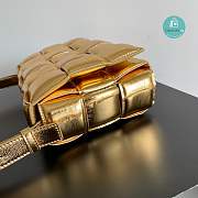 Bottega Veneta Women's Metallic Padded Cassette Gold Bag 26cmx18cmx8cm - 3