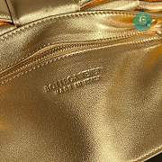 Bottega Veneta Women's Metallic Padded Cassette Gold Bag 26cmx18cmx8cm - 6