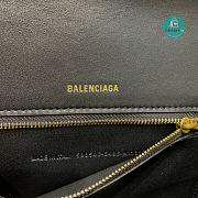 Colestore Balenciaga Long Hourglass Shoulder Bag Crocodile Pattern In Black Gold Chain 6x15x35cm - 2