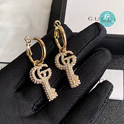 Gucci Crystal Diamond key Gucci Earrings - 6