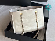 Chanel Shopping Bag White 33x14.5x24cm - 5