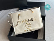 Chanel Shopping Bag White 33x14.5x24cm - 4