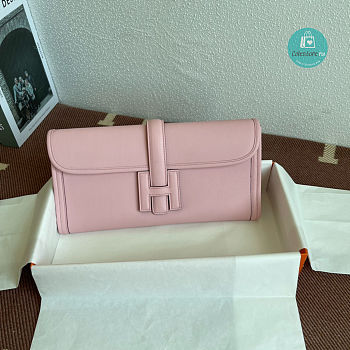 Hermes Pochette Jige Elan 29 Swift Clutch Rose