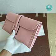 Hermes Pochette Jige Elan 29 Swift Clutch Rose - 6