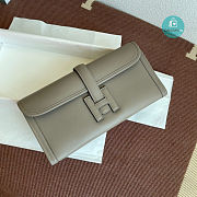 Hermes Pochette Jige Elan 29 Swift Clutch Taupe  - 1