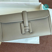 Hermes Pochette Jige Elan 29 Swift Clutch Taupe  - 6