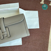 Hermes Pochette Jige Elan 29 Swift Clutch Taupe  - 2