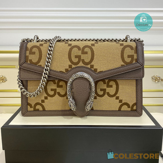 Gucci Dionysus Small Shoulder Bag Camel and Ebony 28x17x9cm - 1