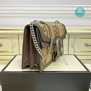 Gucci Dionysus Small Shoulder Bag Camel and Ebony 28x17x9cm - 5