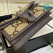 Gucci Dionysus Small Shoulder Bag Camel and Ebony 28x17x9cm - 3