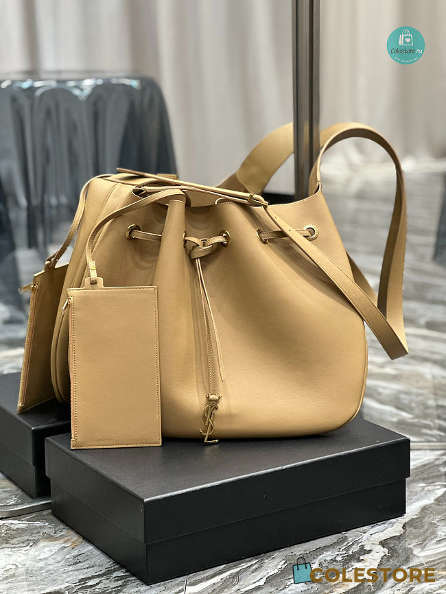 Saint Laurent Paris VII Large Flat Hobo Bag 44×33×2.5cm - 1