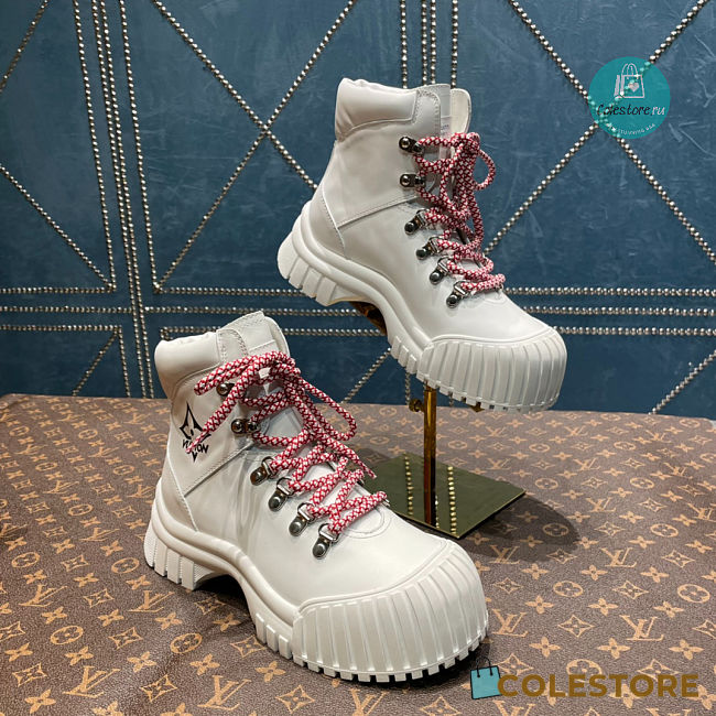 Louis Vuitton Ruby Flat Ranger In Pink Boots - 1